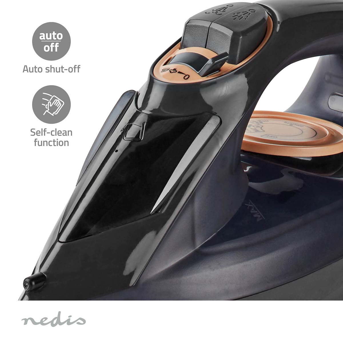 Nedis IRON1000 Stoomstrijkijzer - Paars