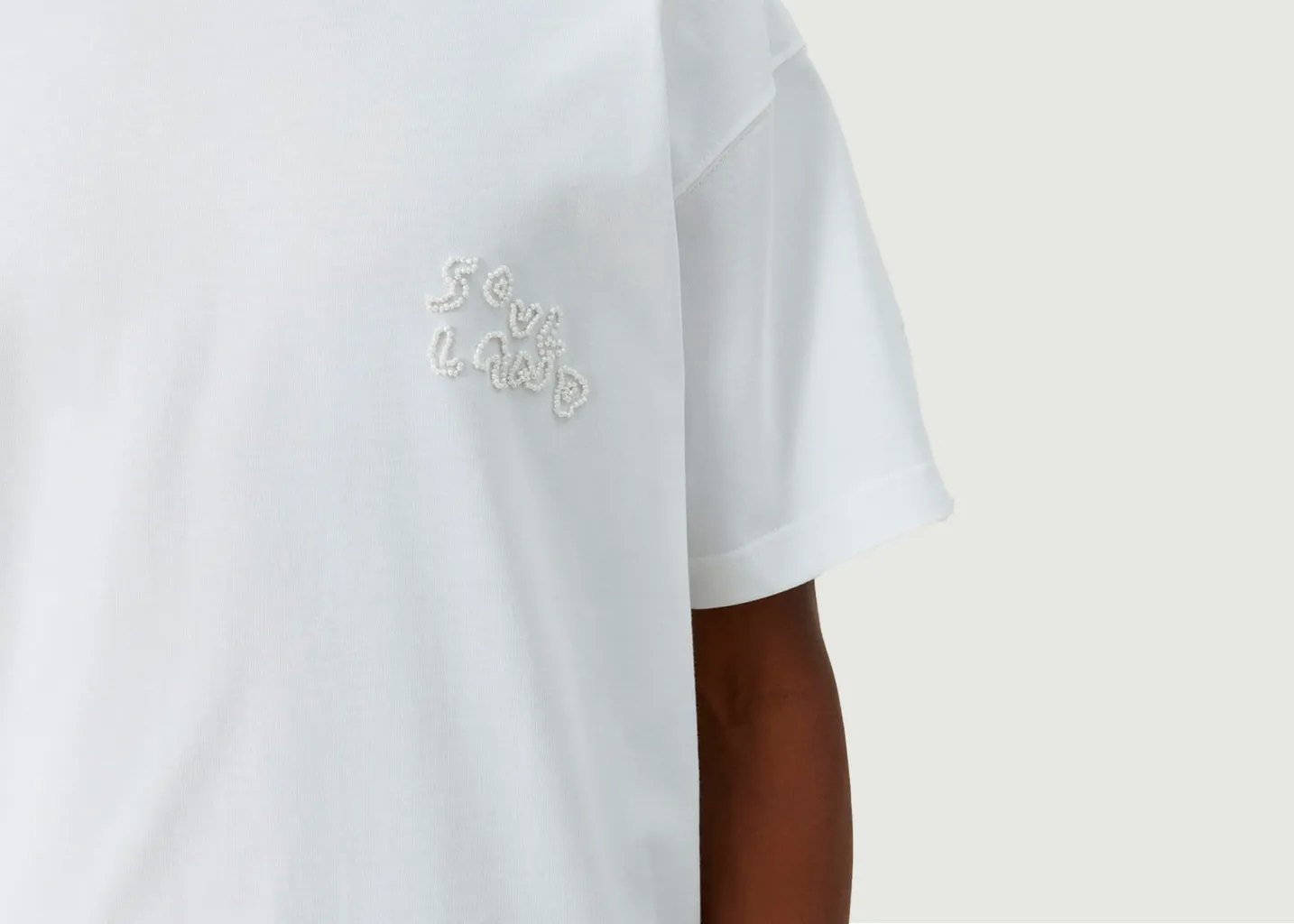 T-shirt Kai Beaded logo soulland