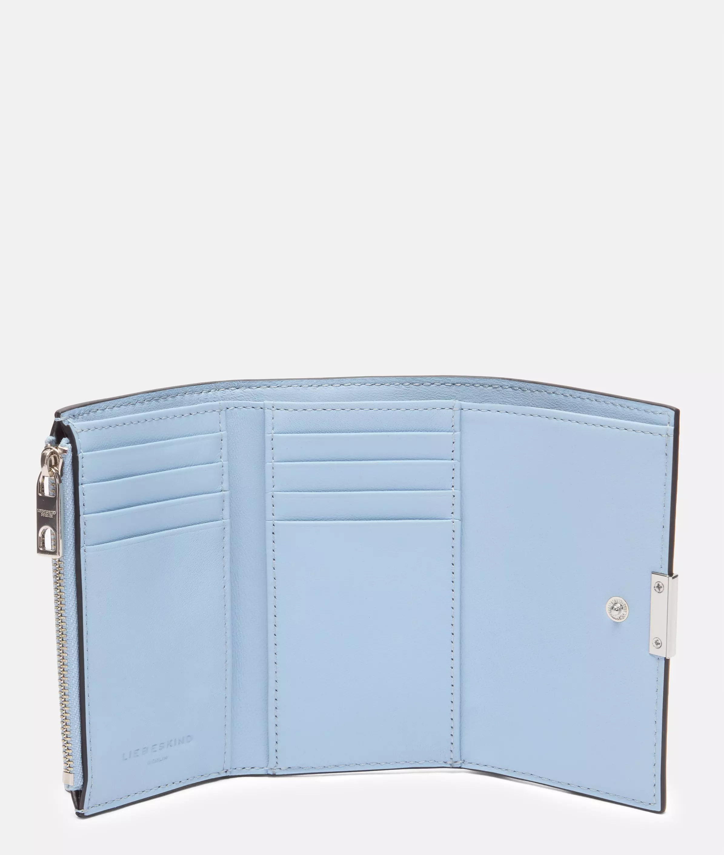Wallet Spacious leather wallet with glossy finish