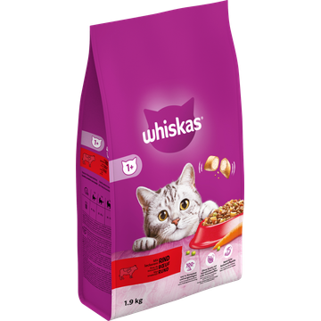 Whiskas Adult Kattenbrokken Rund zak 1,9 Kg