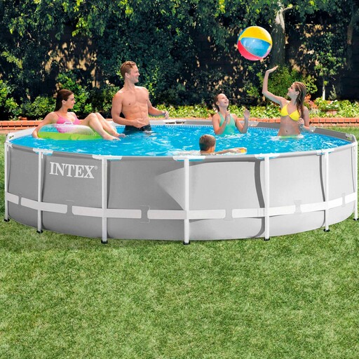 Piscina Intex Prism Frame Redonda Acima do Solo com Bomba de Filtro