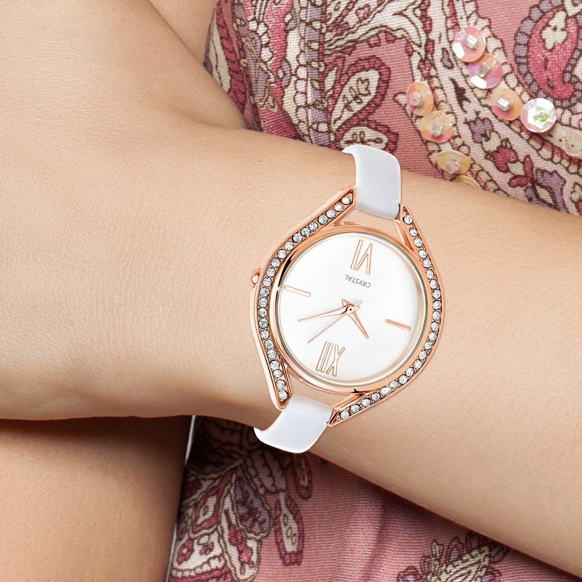 Montre Lana SC Crystal ornée de 46 Cristaux scintillants