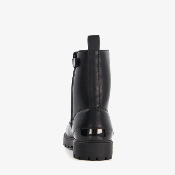 Blue Box meisjes veterboots zwart