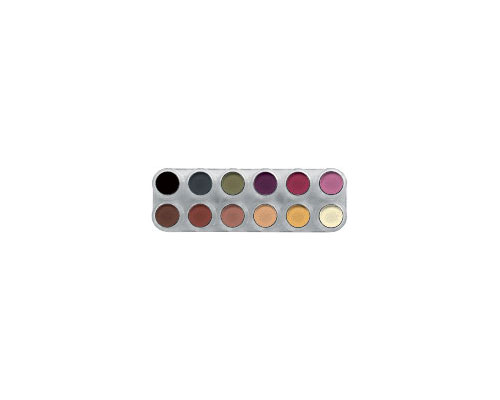 Grimas - Rouge/Lidschatten Palette 12 Farben