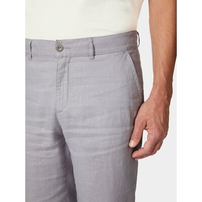 Herren-Leinenhose, Hellgrau