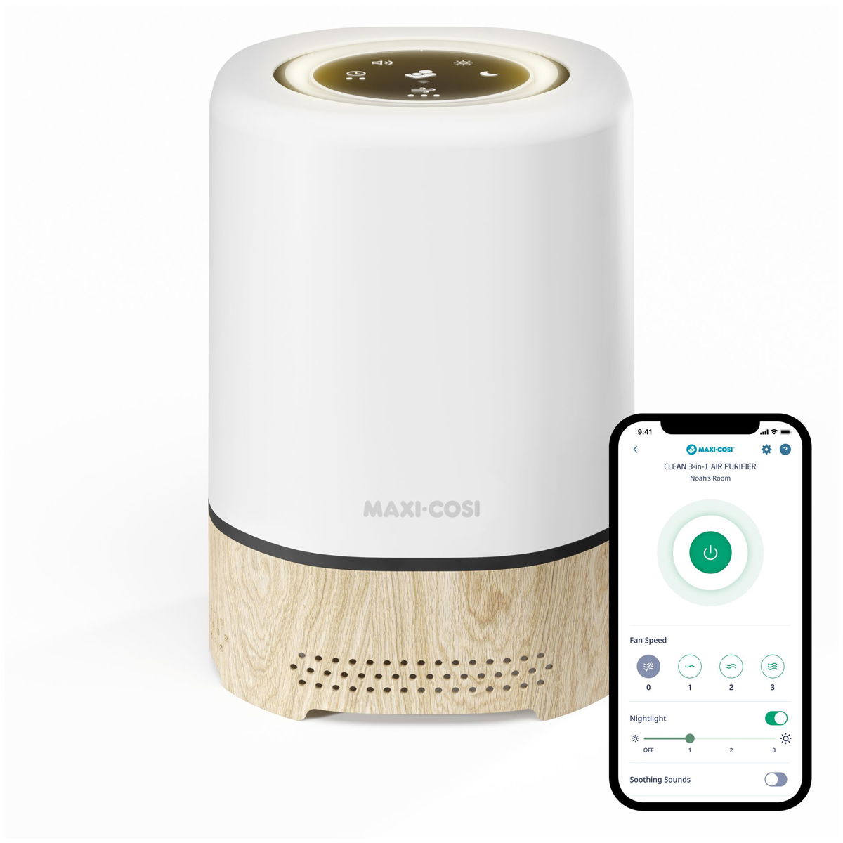 Maxi CosiMaxi Cosi   Clean 3in1 Luftreiniger Connected Home