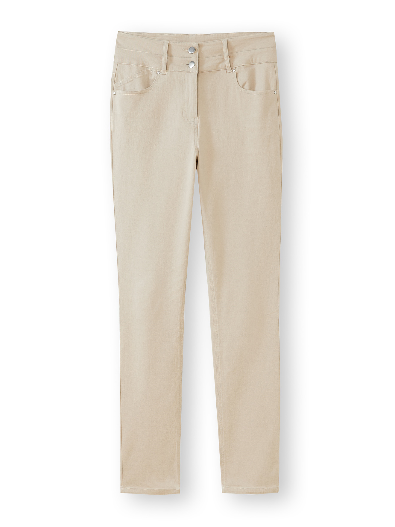 Pantalon taille haute coupe droite