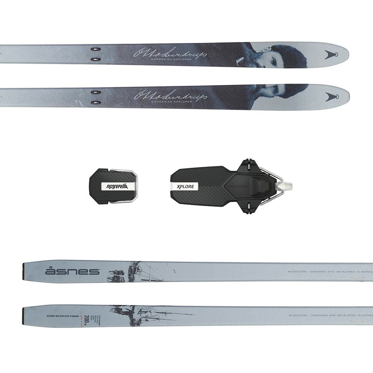 Åsnes Otto Sverdrup Xplore skipakke<br>Allround fjellski for variert terreng