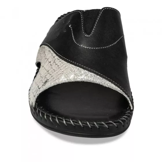 Mules NOIR NEOSOFT RELAX CUIR