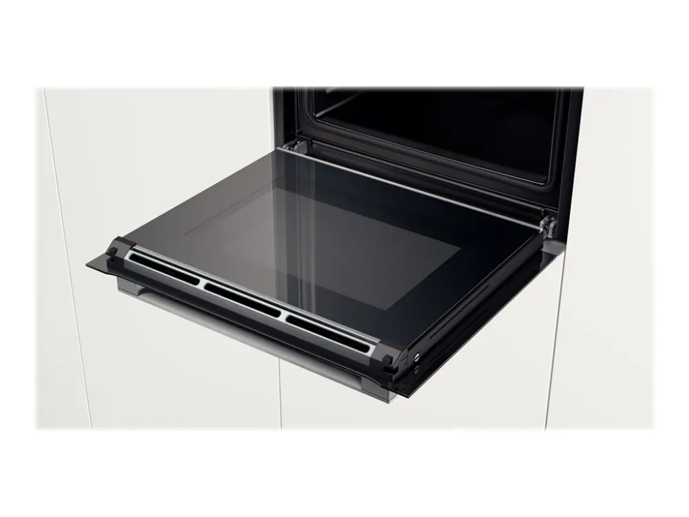 Bosch Serie | 8 HMG6764S1 - Kombinationsovn - til indbygning - niche - bredde: 56 cm - dybde: 55 cm - højde: 58.5 cm - med selv-rengøring - rustfrit stål