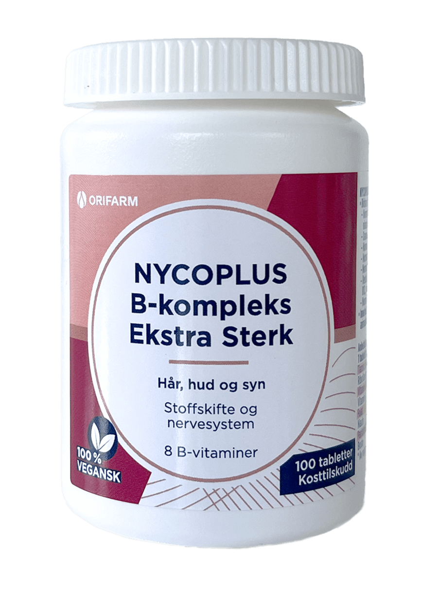 Nycoplus B-kompleks ekstra sterk 100 tabletter