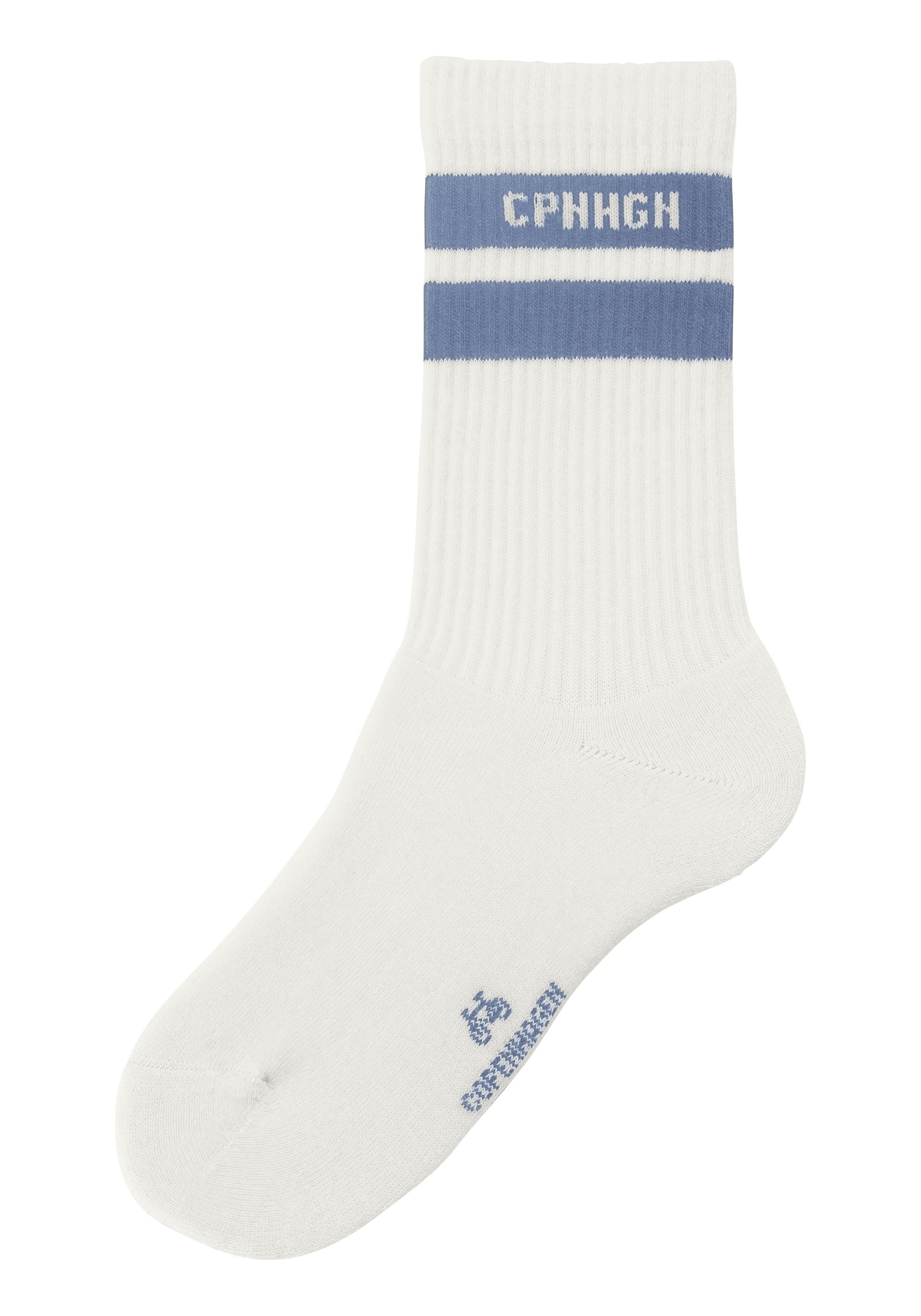 Copenhagen Studios Tennissocken Packung, 3 Paar tlg. mit Streifendesign und Vollfrottee