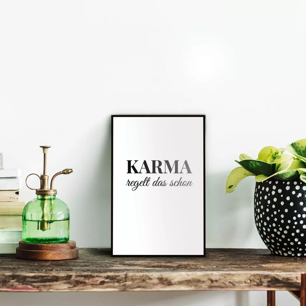 Wandbild 20 x 30 cm Karma