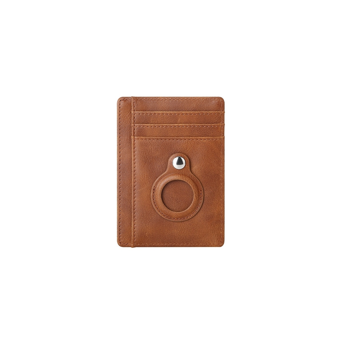 Kortholder med RFID-signalblokkering og Airtag-holder Brun