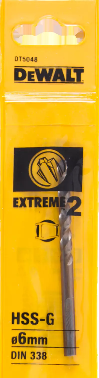 DeWALT DT5048 HSS-G metaalboor EXTREME 2™ - 6 x 93mm