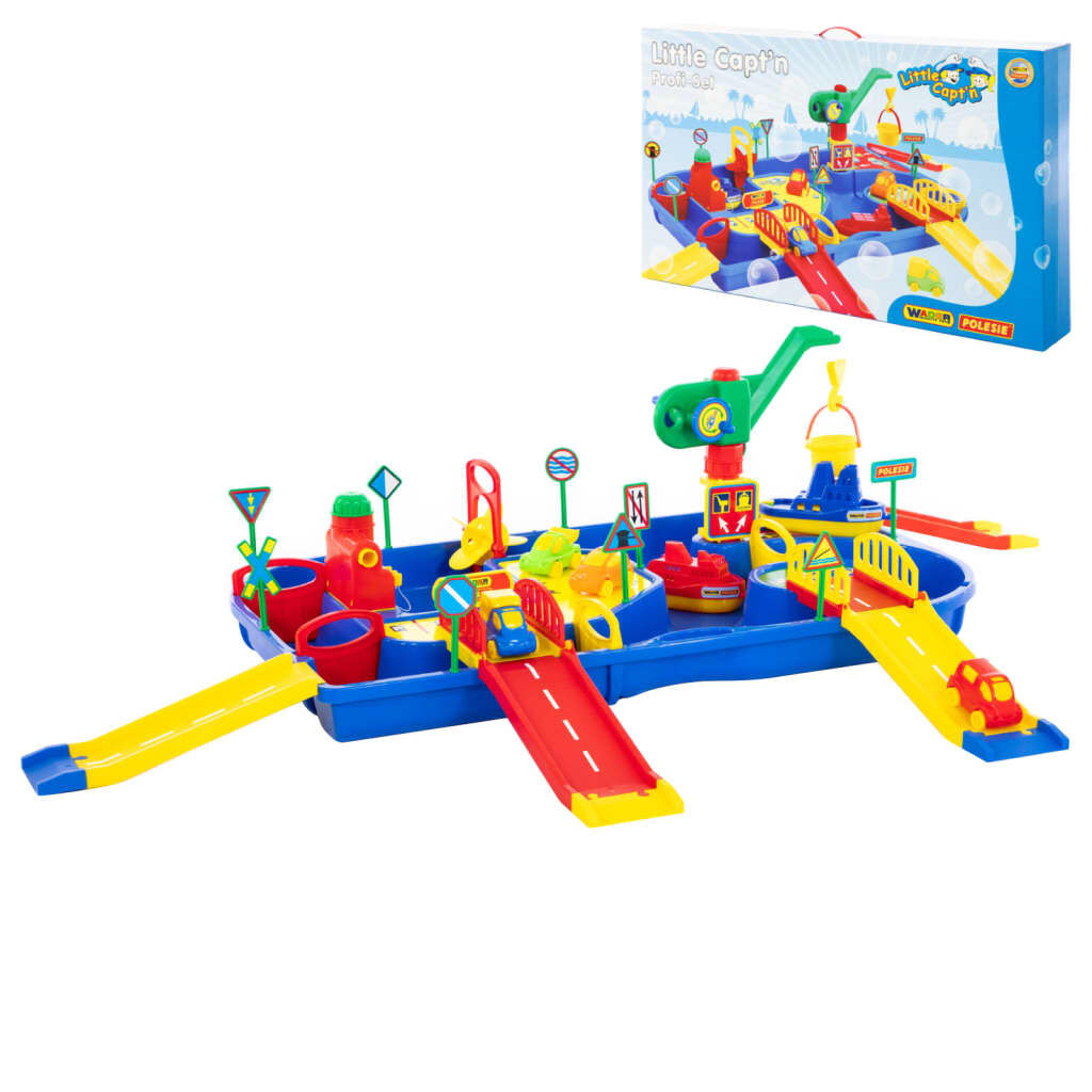 Polesie Wader 9-delige waterspeelset met hellingen, 152x92x35 cm