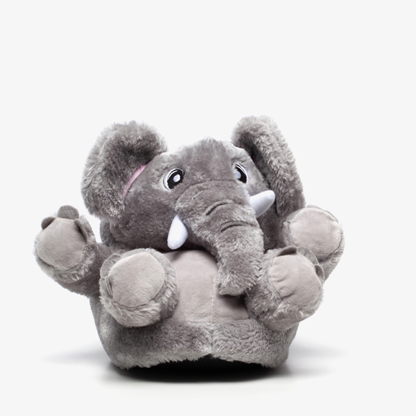 Thu!s gevoerde pantoffels olifant
