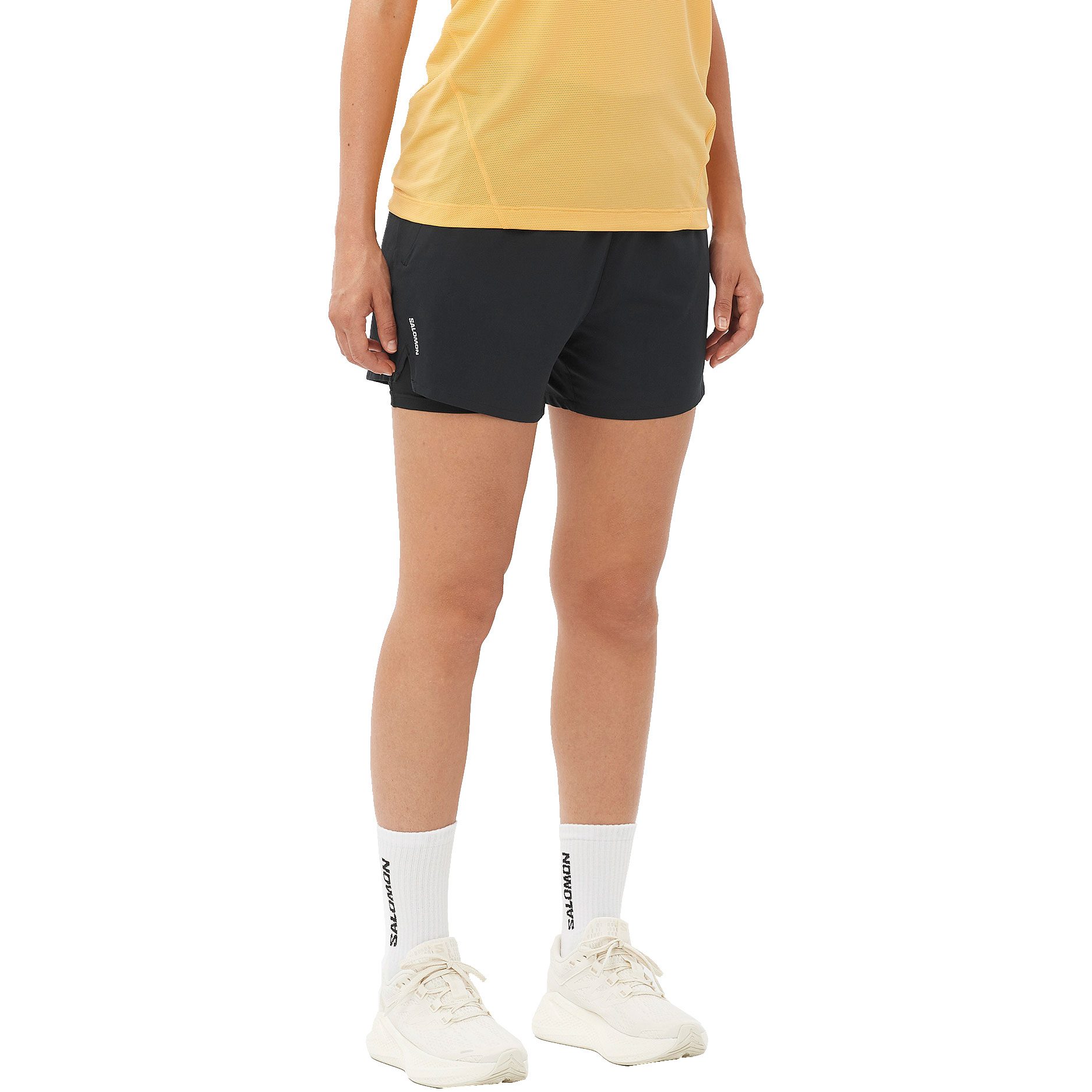 Salomon SHKout Core 2in1 Shorts 4” Damen deep black