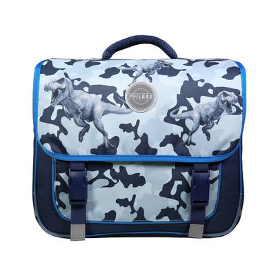Cartable Phileas 38 cm - 2 compartiments - dino - Bagtrotter