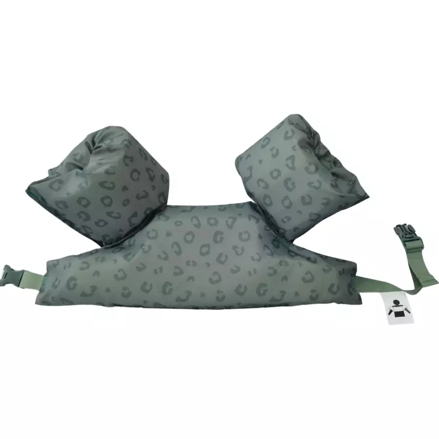 Swim Essentials Puddle Jumper Green Leopard