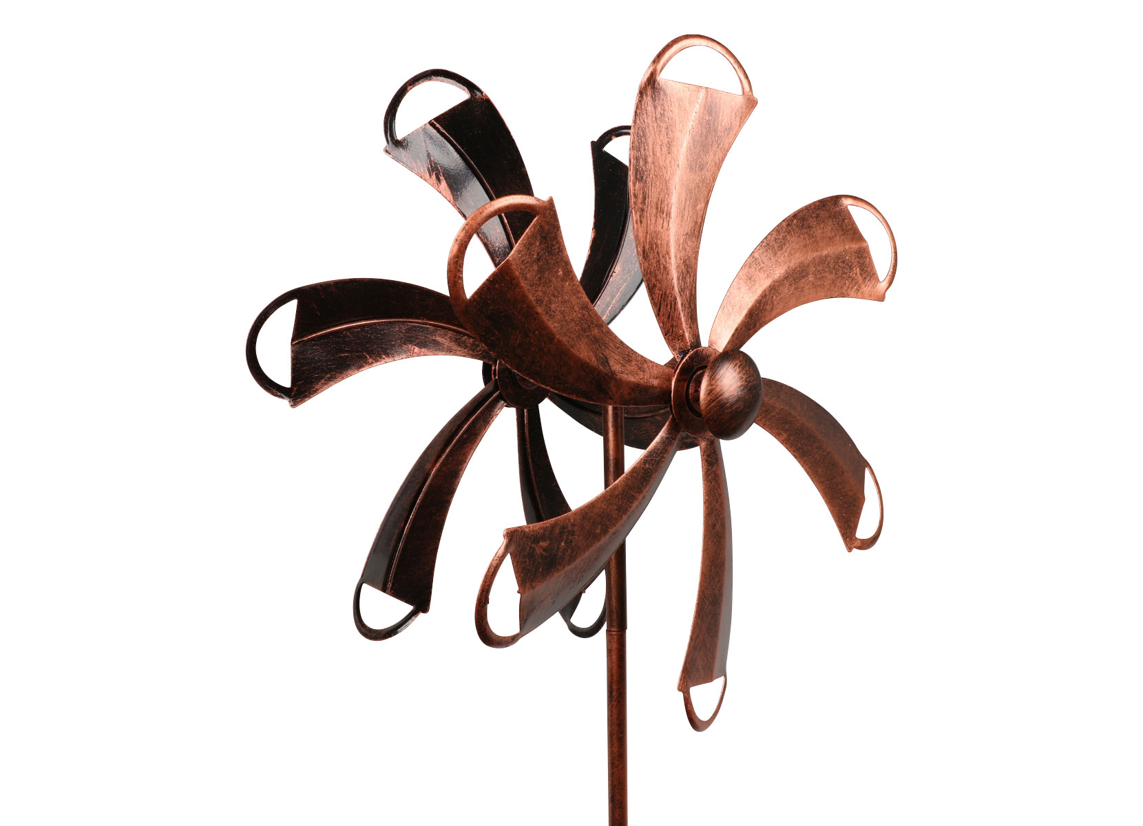 Gartenstecker Windrad Used Look Kupfer