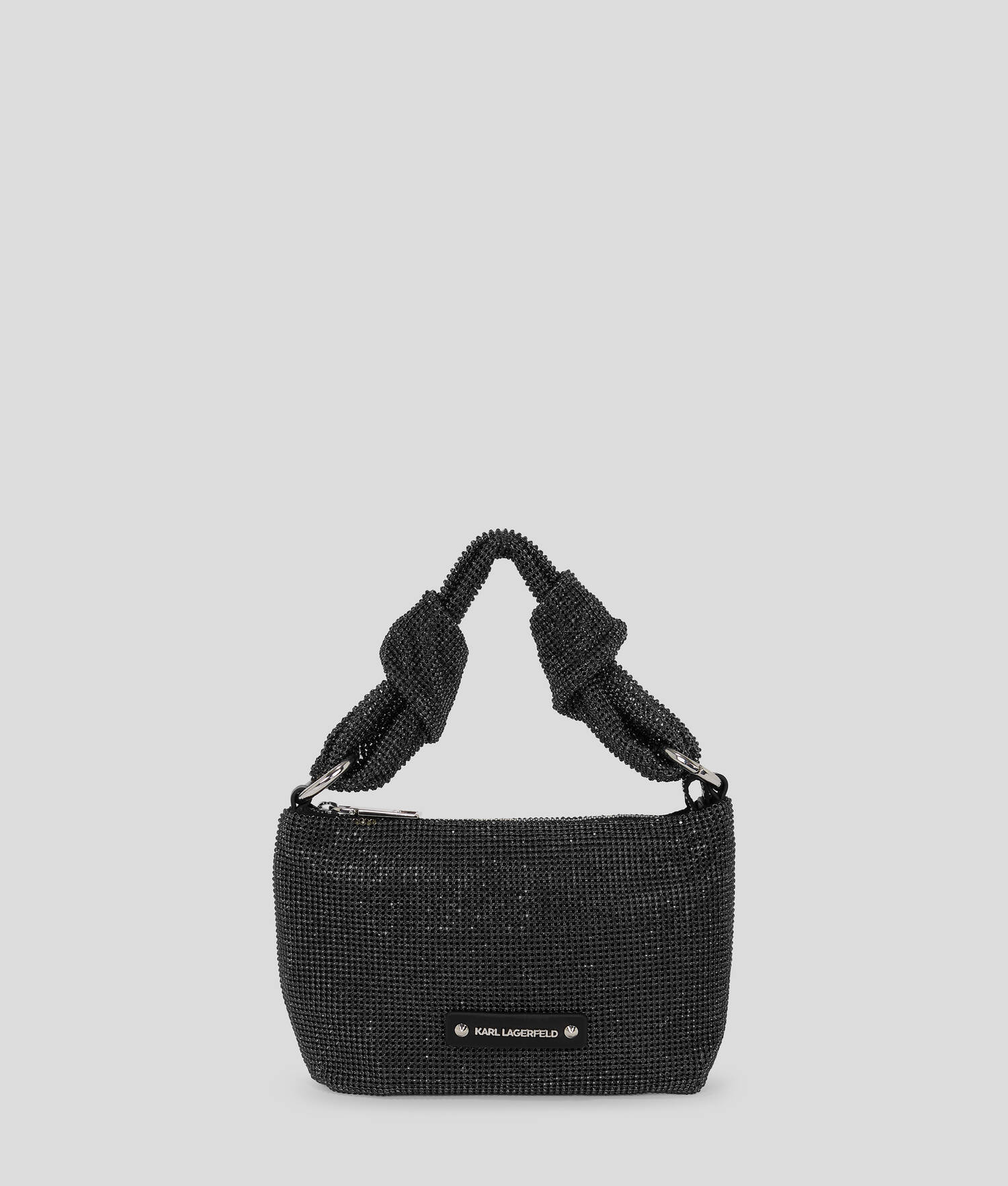SAC PORTÉ ÉPAULE K/SOIRÉE SERTI DE CRISTAUX - Noir