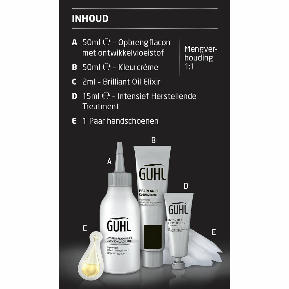 Guhl Pearlance Intensieve Crème-Haarkleuring 52 Lichtgoudbruin Chestnut117 ml
