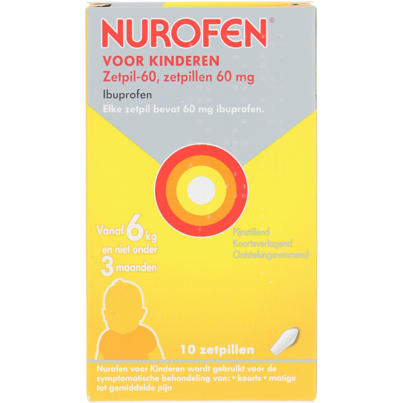 Nurofen Zetpillen voor kinderen 60mg