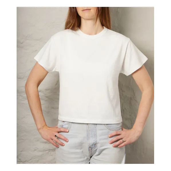 sunray T-shirt Hi'aka Femme Coton Recyclé 260g | Ecru