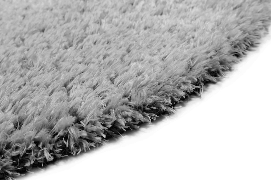 ESPRIT Hochflorteppich YOGI 80 cm rund grau