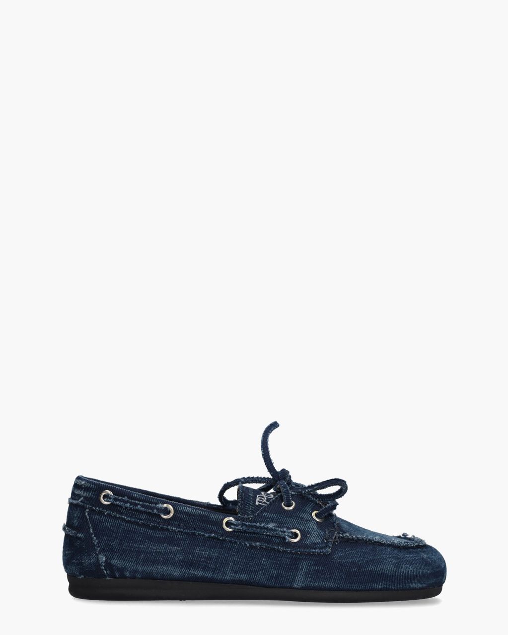 Posa Boat Loafer Denim Dames Veterschoenen