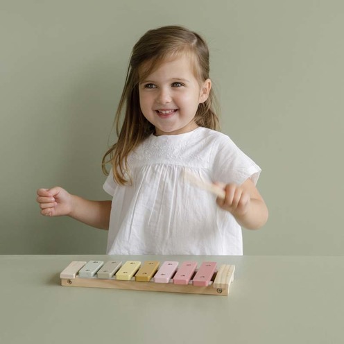 Xylophone en bois Rose - LITTLE DUTCH
