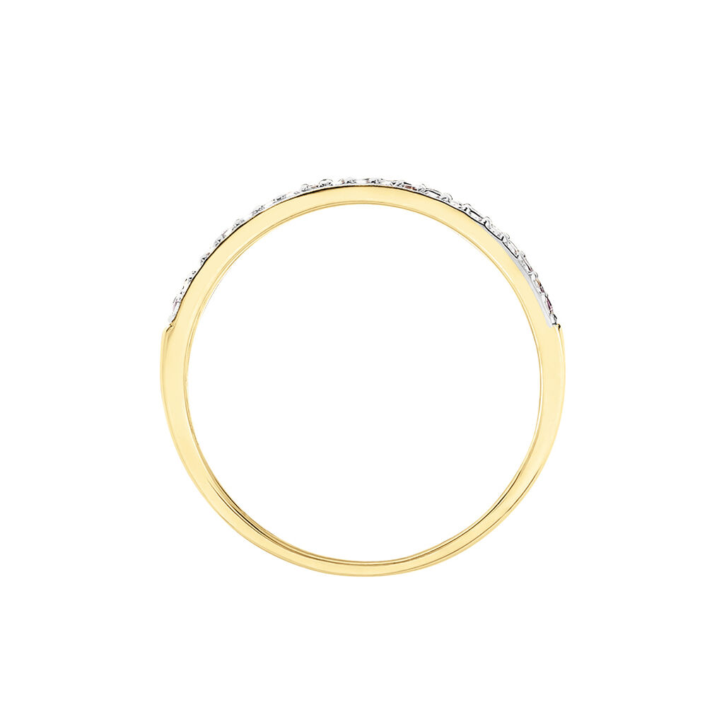 Bague Amias Or Jaune Rubis Diamant