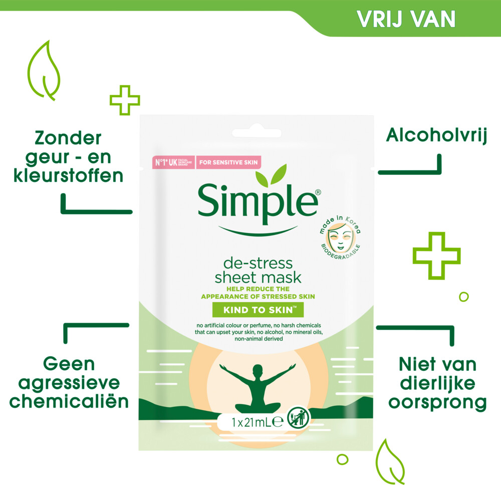 Simple Gezichtsmasker De-Stress