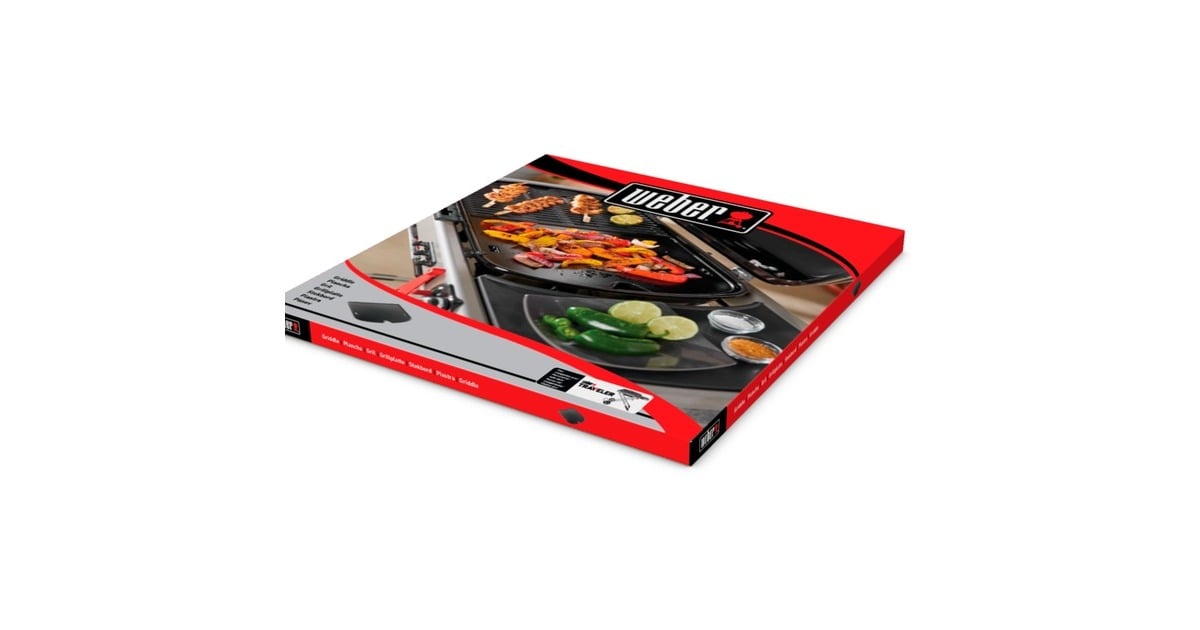 WeberBakplaat - Weber Traveler barbecue grillplaat  (Antraciet)