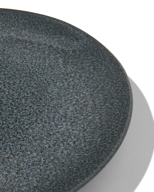 assiette plate - 26 cm - Porto - émail réactif - noir