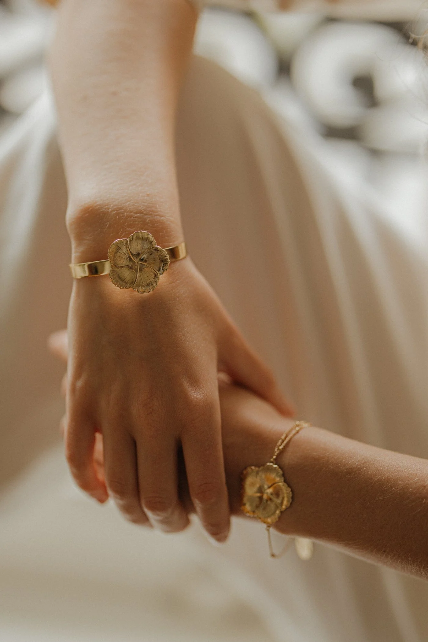 HÉLIOS - Bracelet fleur plaqué argent | Argent