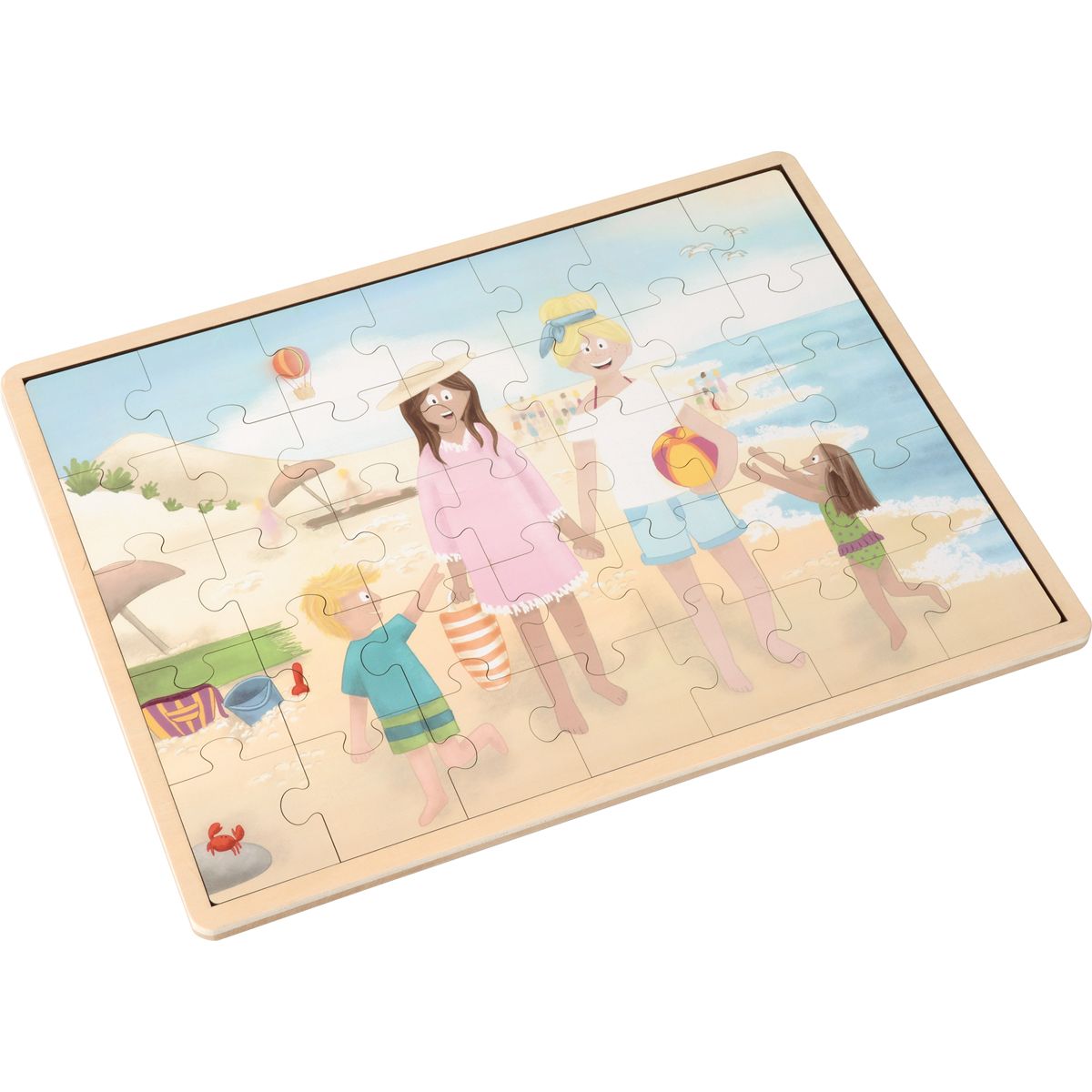 EDUPLAY Puzzle Strand Sie und Sie Familie