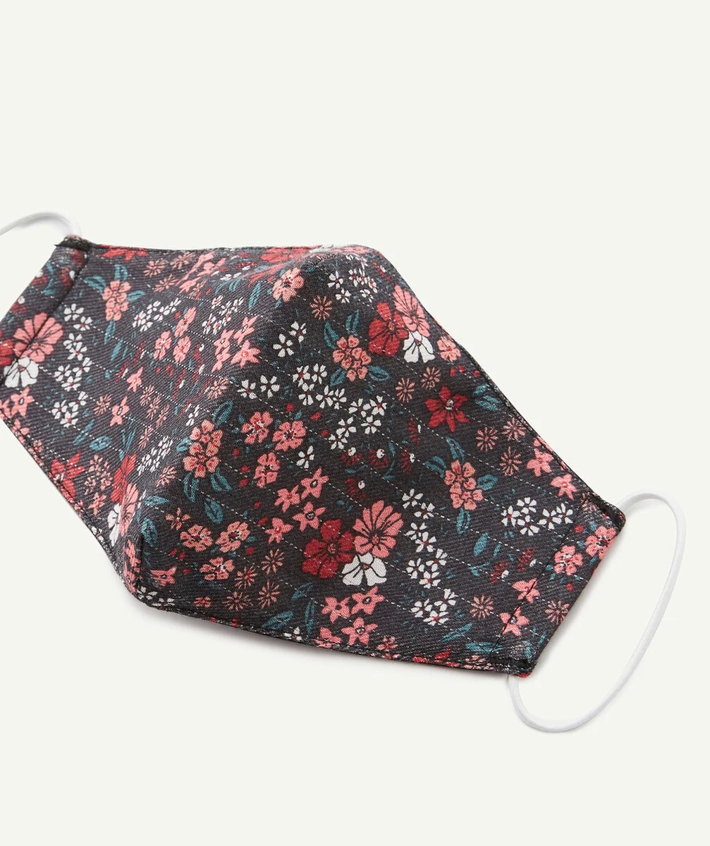 LE MASQUE ADULTE EN TISSU RECYCLÉ FLEURI - CATÉGORIE 1