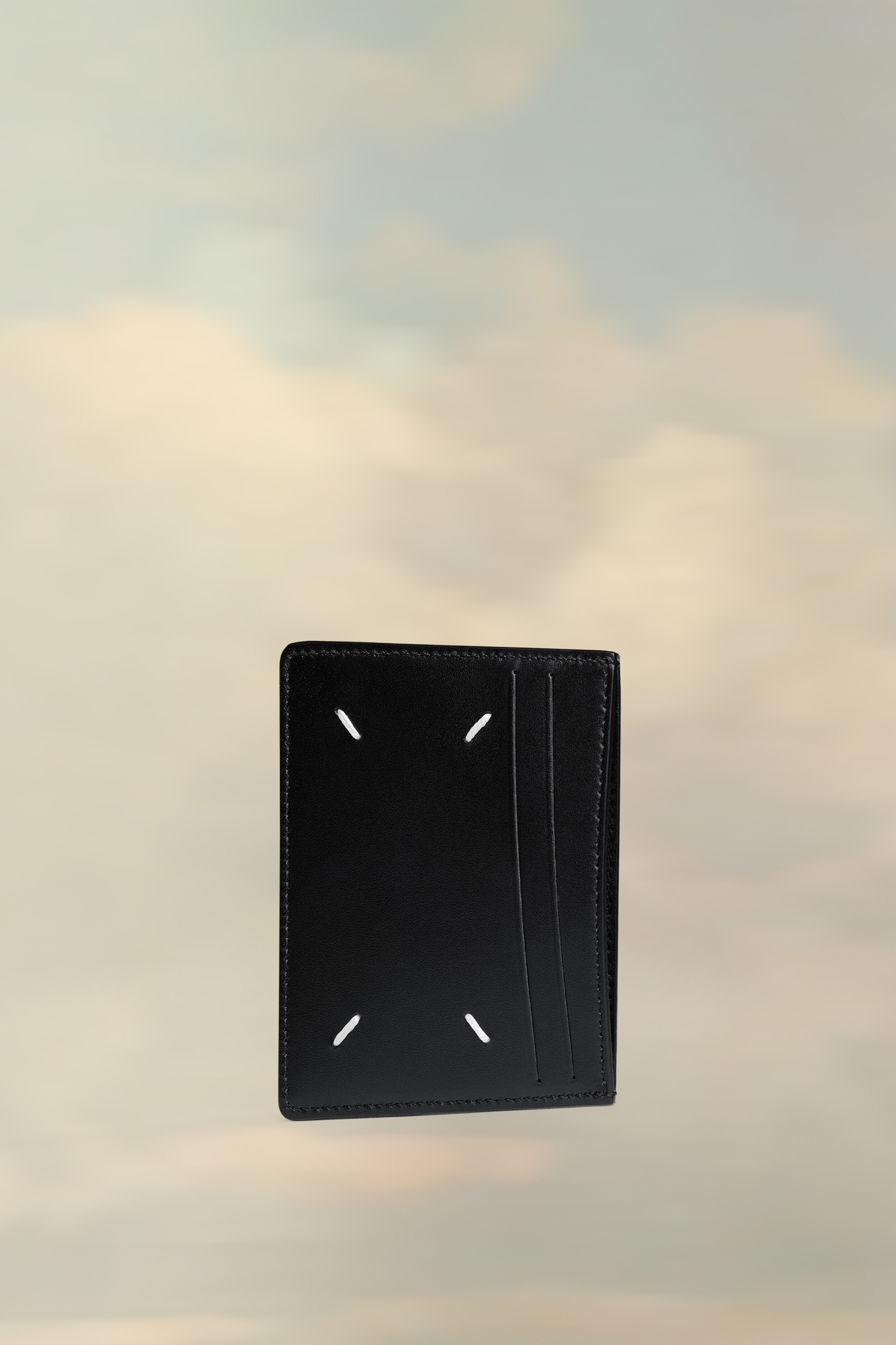 Porte-carte de crédit en cuir Noir