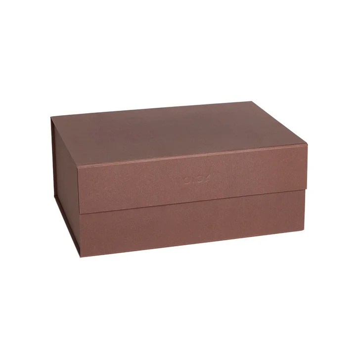 OYOY - Hako Aufbewahrungsbox, 33 x 25 cm, dark caramel
