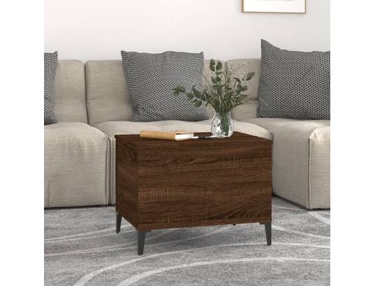 VIDAXL - Table basse chêne marron 60x44,5x45 cm bois d'ingénierie