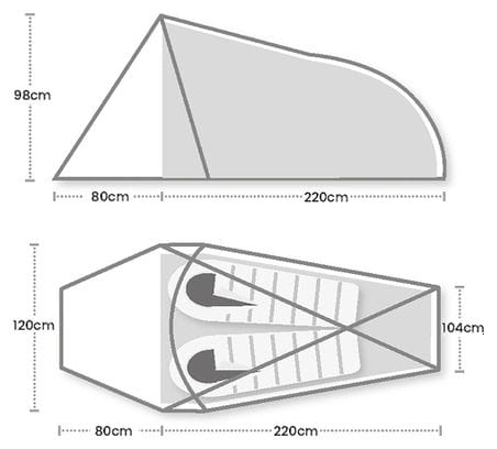 Tente 2 Personnes Terra Nova Trident 2 Vert
