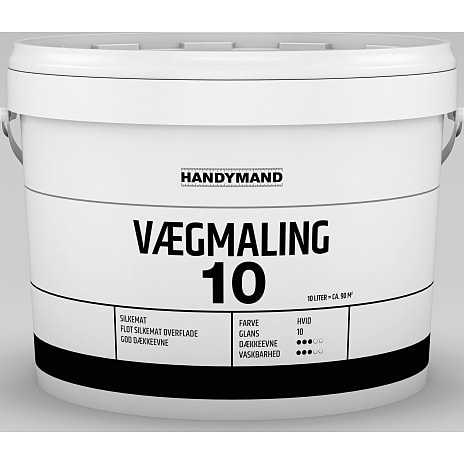 Handymand vægmaling glans 10 10 liter