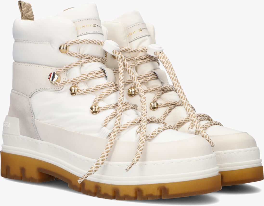 TOMMY HILFIGER witte tommy hilfiger veterboots laced outdoor boot