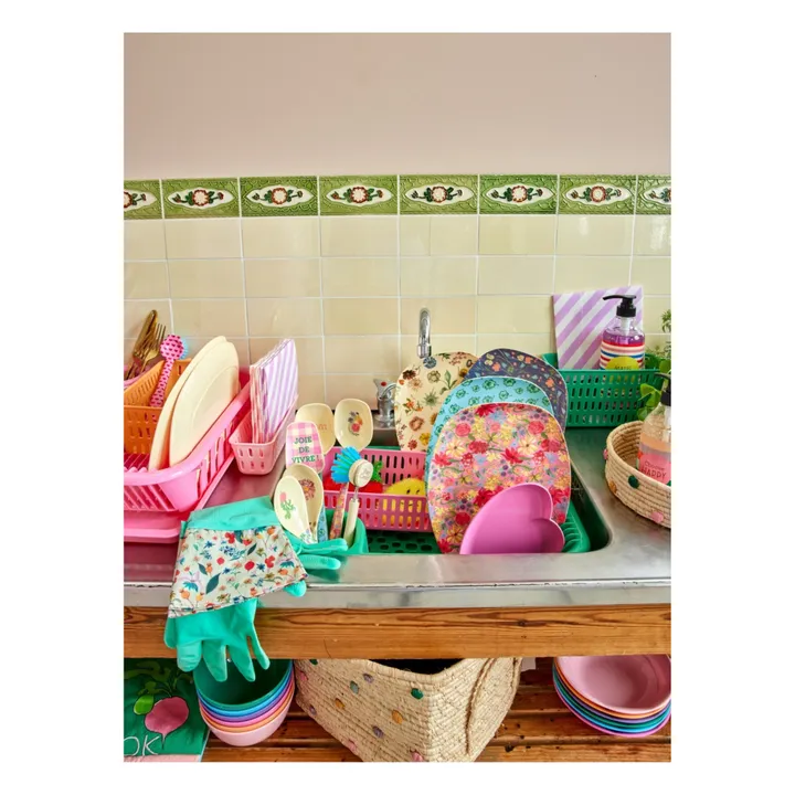 Rice Assiette rectangulaire Floral Dream | Rose