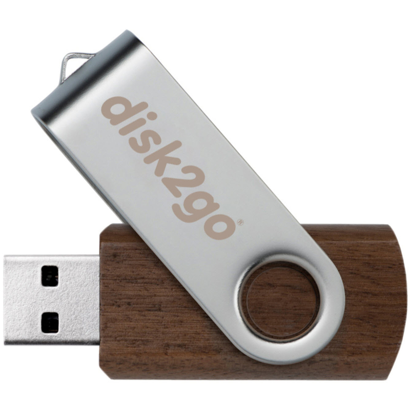disk2go USB-Stick wood, 128 GB, USB 3.0, 1 Stück
