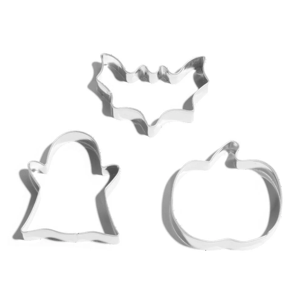 Lot de 3 moules à cookie en inox Ø6cm