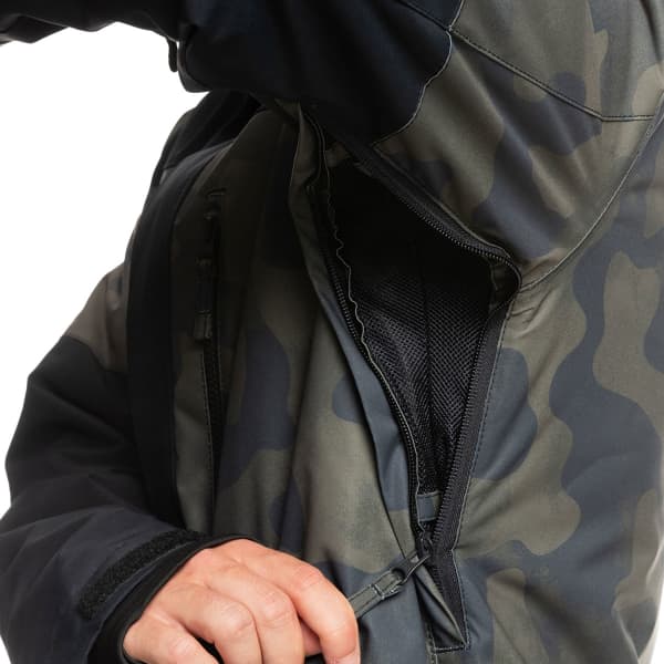 Veste de ski QUIKSILVER MSN PRT BLOC JK M SNJT TRUE BLACK FADE OUT CAMO