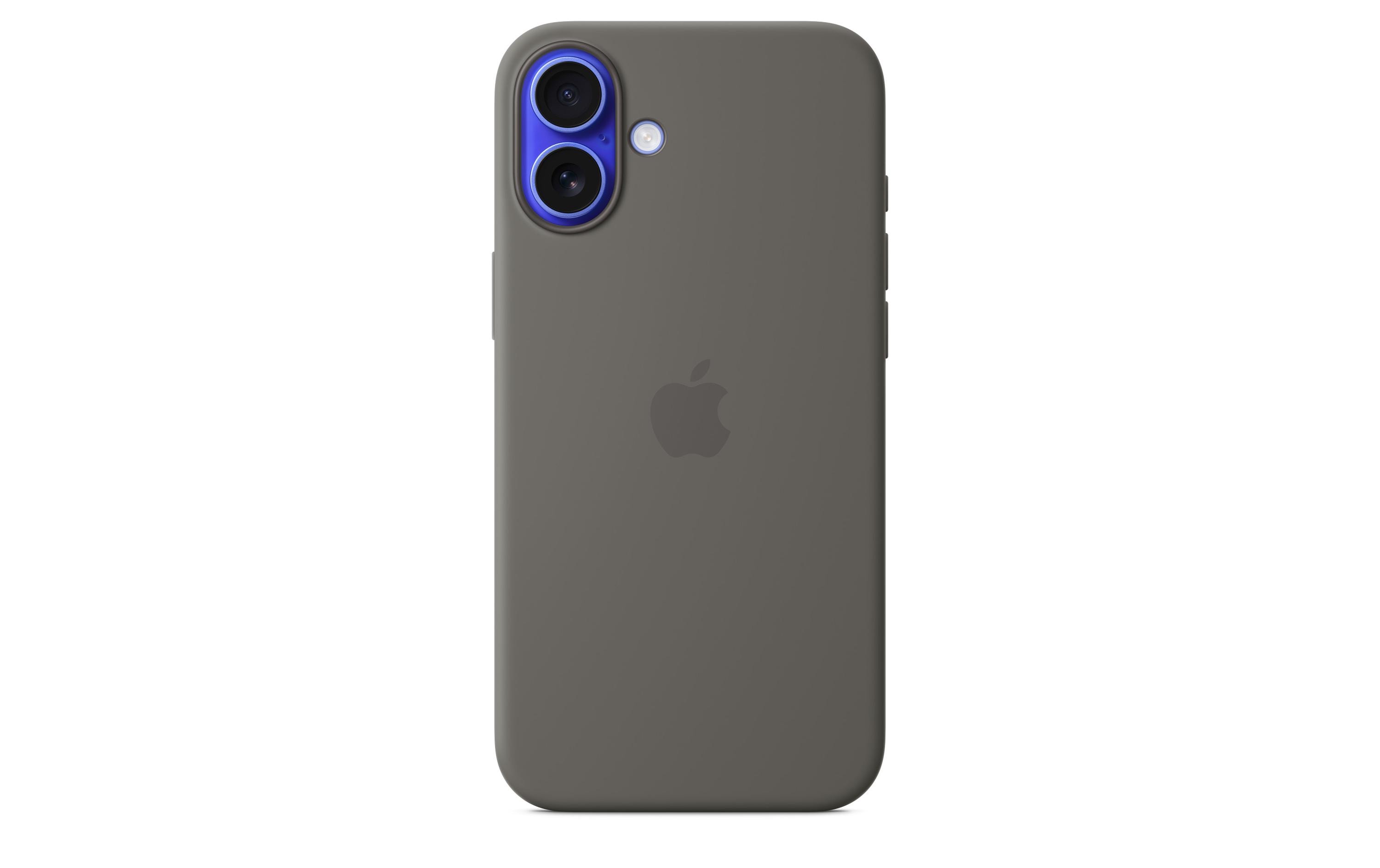 Silicone Case mit MagSafe iPhone 16 Plus SteingrauSilikon-Backcover mit «MagSafe» für das Apple iPhone 16 Plus